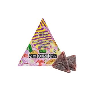 FRUIT PUNCH SPLASH STIIIZY EDIBLES – 90MG GUMMY TRIANGLES