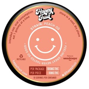 Peach Paradise Rosin Gummies – 100mg THC