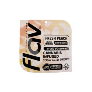 Gummy Drops – Peach Microdosed – 100mg