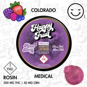 Moon Berry Rosin Gummies – 500mg THC, 50mg CBN- Medical