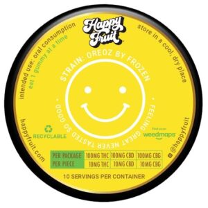 Peaceful Pineapple Rosin Gummies – 100mg THC, 100mg CBD, 100mg CBG