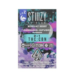 MIDNIGHT BERRY – 2:1 THC:CBN GUMMIES (100mg THC + 50mg CBN)