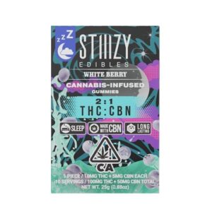 WHITE BERRY – 2:1 THC:CBN GUMMIES (100mg THC + 50mg CBN)