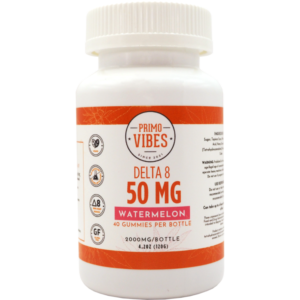 Delta 8 50mg Watermelon Gummies – Primo Vibes